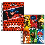 Kit 2 Cadernos Espiral Miraculous Ladybug 80fls - Jandaia