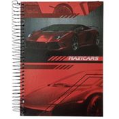 Caderno Escolar Carros Universitário 10 Mat 200Fls Sortido