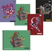 Kit 2 Cadernos Fortnite Brochura Peq. + 1 Desenho - Foroni