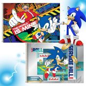 Caderno de Desenho Cartografia Sonic 80fls - Tilibra