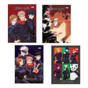 Kit 4 Cadernos Universitario Jujutsu Kaisen 80Fls Sortido - Foroni