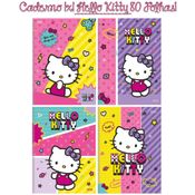 Caderno Hello Kitty Brochurinha 80 Folhas 1 Materia - São Domingos