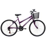 Bicicleta Feminina ARO 26 21 Marchas Bella - 310920 Roxo