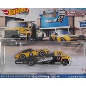 Hot Wheels Car Culture Team Transport - Custom Corvette Stingray Coupe / Carry On
