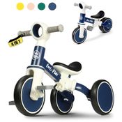 Bicicleta sem Pedal Infantil LOLFUN com 3 Rodas para Crianças de 1 a 4 Anos, Azul