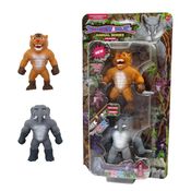 2 Mini Bonecos Elásticos Goliath E Trumpy - Stretchapalz
