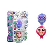 2 Bonecos Homem Lilás E Palhaço Rosa - Splats Head Mini