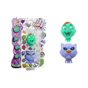 2 Bonecos Bebê Verde E Gato Lilás - Splats Head Mini