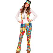 Fantasia Hippie Anos 70 Teen de Luxo Unissex 14 a 16 anos