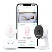 Babá Eletrônica com Câmera e Áudio Sensor de Temperatura, Detecção de Movimento, Visão Noturna Bidirecional, SENSE U SU 210T, Branco