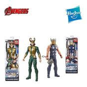 Kit 2 Boneco: Thor Vs Loki Marvel Vingadores Avengers Hasbro