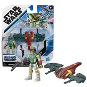 Boneco Star Wars Boba Fett 6cm + Veiculo Star Wars Marvel Hasbro E9600