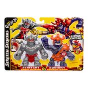 2 Bonecos Elásticos Knight Blazagon E Corruptagon Goo Jit Zu