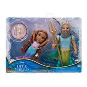 A Pequena Sereia - Set De Bonecas Com Ariel E Rei Tritão