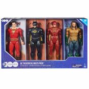 Pack 4 Bonecos De 30Cm - Batman, Flash, Shazam E Aquaman Dc