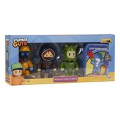 Stumble Guys Série 2 - Pack com 4 Figuras - Hazmat Nbc, Stabby Kate, Swamp Troll e Surpresa - Multikids