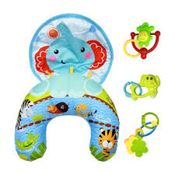 Almofada de Atividades com Espelho - Elefante - Art Baby