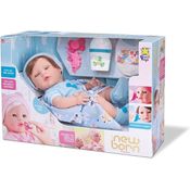 Boneca Diver New Born Premium Menino c/ Cabelo Divertoys