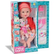Boneca Diver New Born Unique Collection Body Laranja Divertoys
