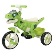 Triciclo Dinossauro Luz e Som DM Toys