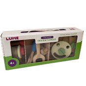 Brinquedo de Madeira - Kit Inventando e Consertando - 28 peças Lume