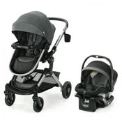 Carrinho de Bebê com Cadeira para Carro Graco Modes Nest, Preto