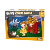 Quebra Cabeça Premium A Bela e a Fera 80 peças