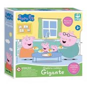 Quebra Cabeça Gigante Peppa Pig 45cm Madeira Nig