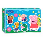 Meu Primeiro Quebra Cabeça Peppa Pig Madeira 5 em 1 Nig