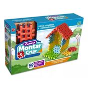 Blocos de Montar 60 Peças Montar e Criar Cometa