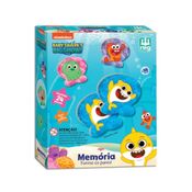 Jogo da Memória Baby Shark 24 Peças em Madeira Nig