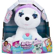 Pelúcia Urso Polar Artie Club Petz Interativa Multikids BR1869