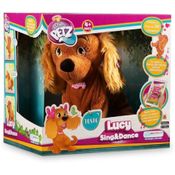 Pelúcia Interativa Cachorrinha Lucy Som e Movimentos Multikids BR469