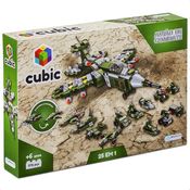 Blocos de Montar Cubic 25 em 1 Avião de Combate 576 Peças Multikids
