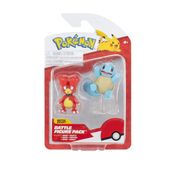 Boneco De Batalha  Magby e Squirtle - Pokémon