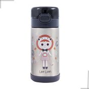 Garrafa Flip Térmica Com Canudo - Leo Leão 350ml Bup Baby