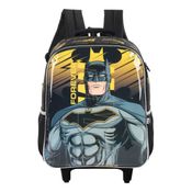 Mochila Rodinhas Infantil Luxcel Batman Preto