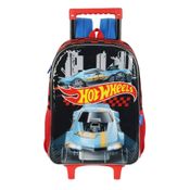 Mochila Rodinhas Infantil Luxcel Hot Wheels Preto