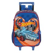 Mochila Rodinhas Infantil Luxcel Hot Wheels Azul