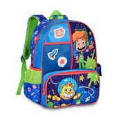 Mochila Infantil Gato Galáctico Azul