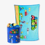 Kit Manta com Balde Super Mario Nintendo Zonacriativa