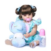 Bebê Reborn Menina Realista 100% Silicone 57cm - Carol