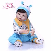 Bebe Reborn Menino 100% Silicone 57 Cm- Bento