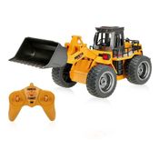 Trator Controle Remoto Carrinho Retro Carregadeira 6 Ch - HuiNa