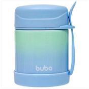 Pote Térmico C/ Colher - Degrade Azul - Buba