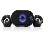 Caixa de Som Subwoofer 2.1 USB/SD/Bluetooth 11W p/ PC KP-6018BH