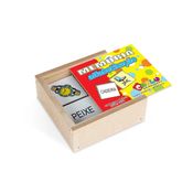 JOGO MEMÓRIA ALFABETIZAÇÃO EDUCATIVO 40 PÇS CAIXA DE MADEIRA