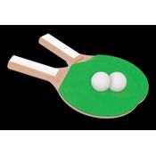 JOGO PING PONG 2 RAQUETES + 2 BOLINHAS