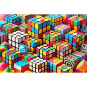 Super Quebra-Cabeça Cubo Mágico de 60 peças para crianças