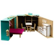 Casinha Maleta de Madeira  - Casa Brinquedo Educativo (Casa de Boneca)